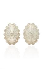 Fallon One-of-a-kind Oval Etched Conch Earring