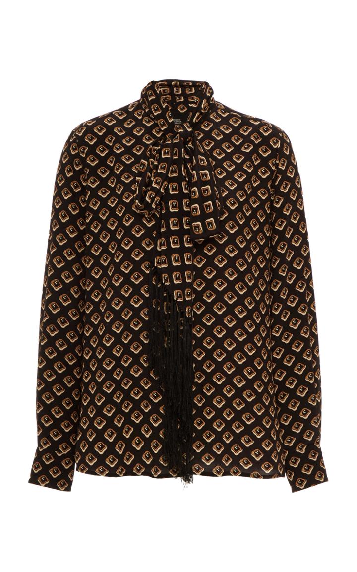 Moda Operandi Marc Jacobs Tie-neck Voile Button-front Blouse Size: 00