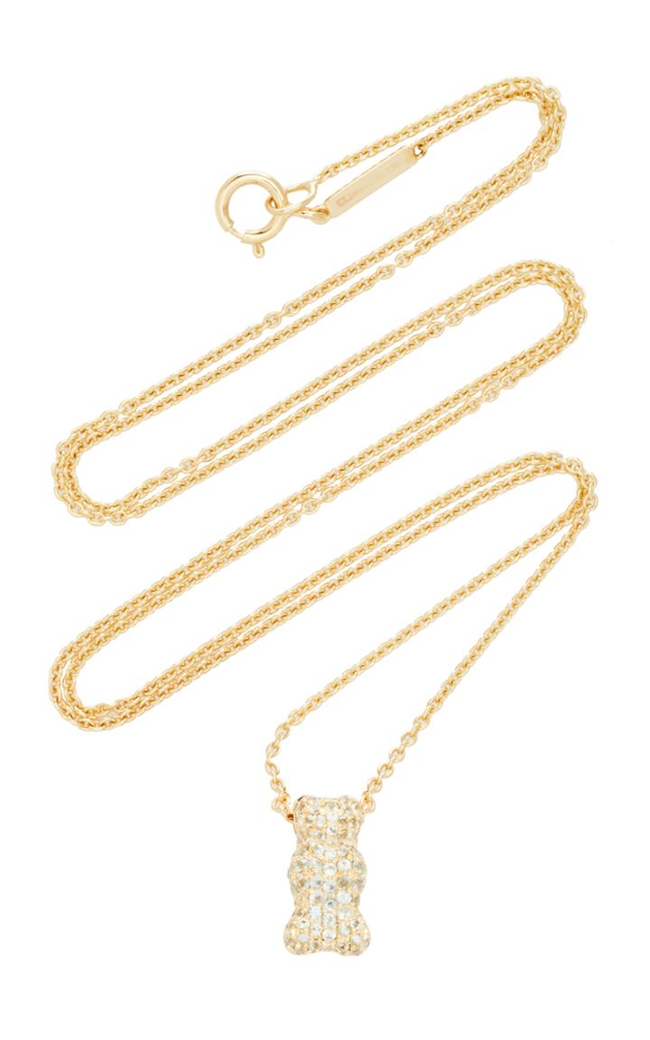 Lauren X Khoo 18k Yellow-gold And Sapphire Gummy Bear Necklace