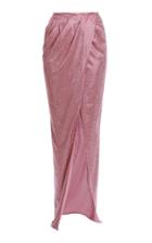 Moda Operandi Balmain Embroidered Silk Skirt