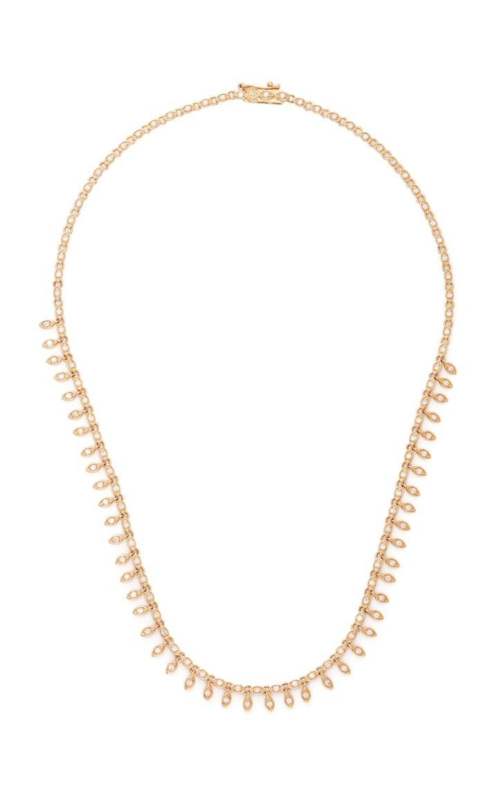 Moda Operandi Sydney Evan 14k Yellow Gold Marquis Eye Eternity Necklace