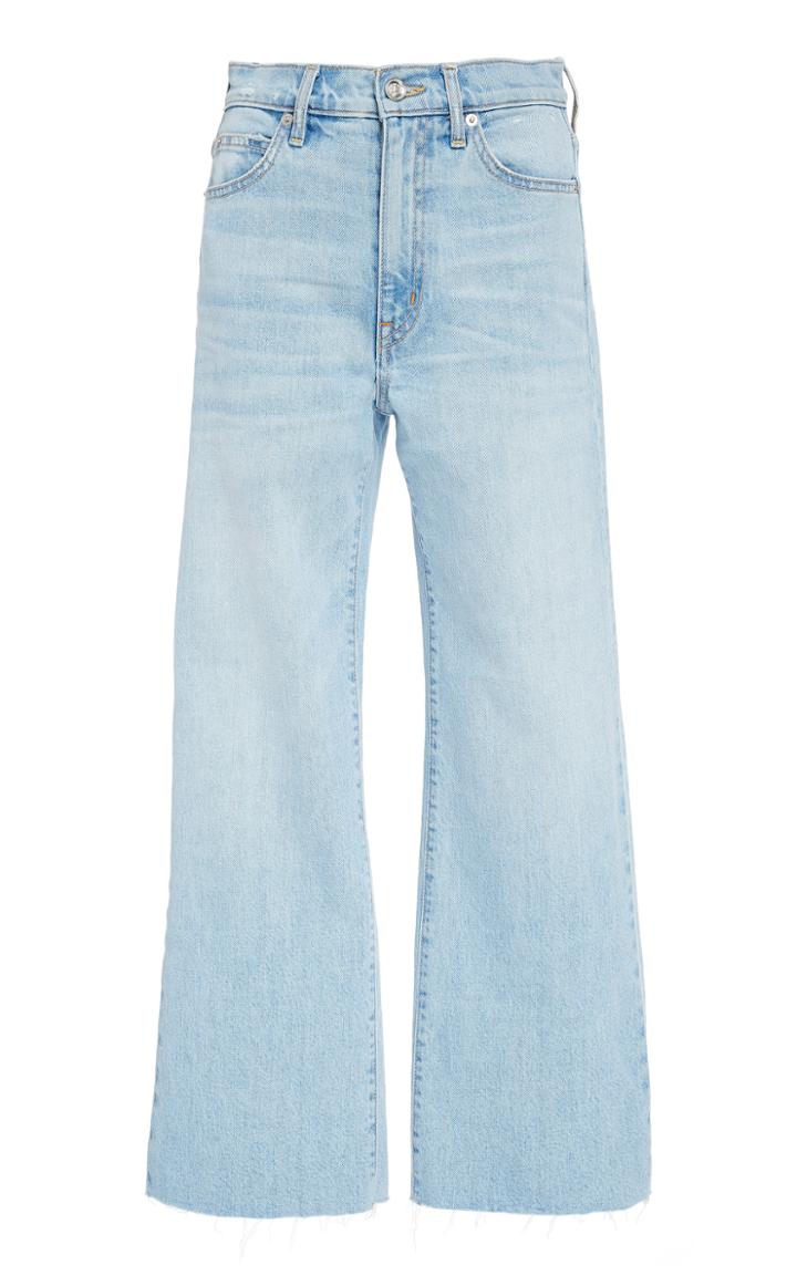 Slvrlake Denim Grace High-rise Wide-leg Cropped Jeans