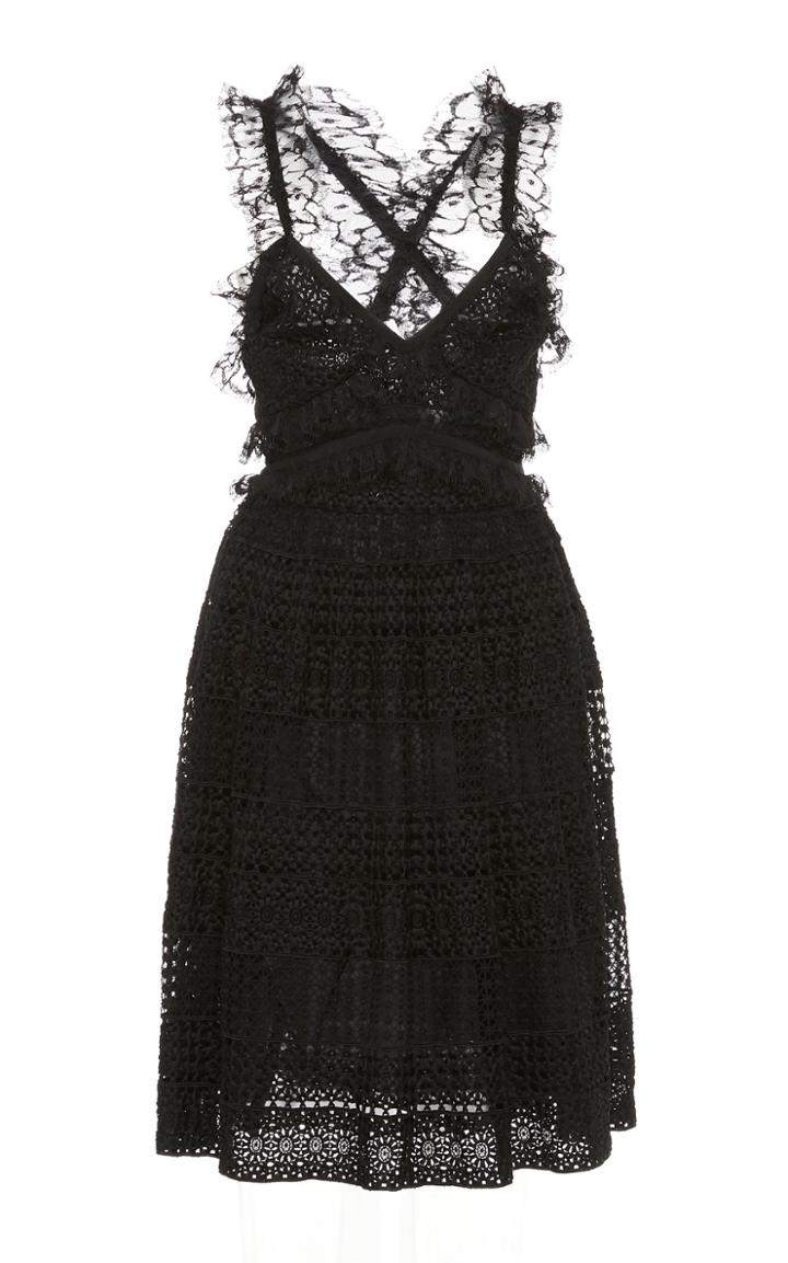 Giambattista Valli Patterned Cotton Mini Dress