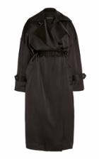 Moda Operandi David Koma Oversized Satin Trench Coat Size: 6