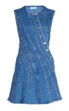 Mugler Spiral Denim Dress