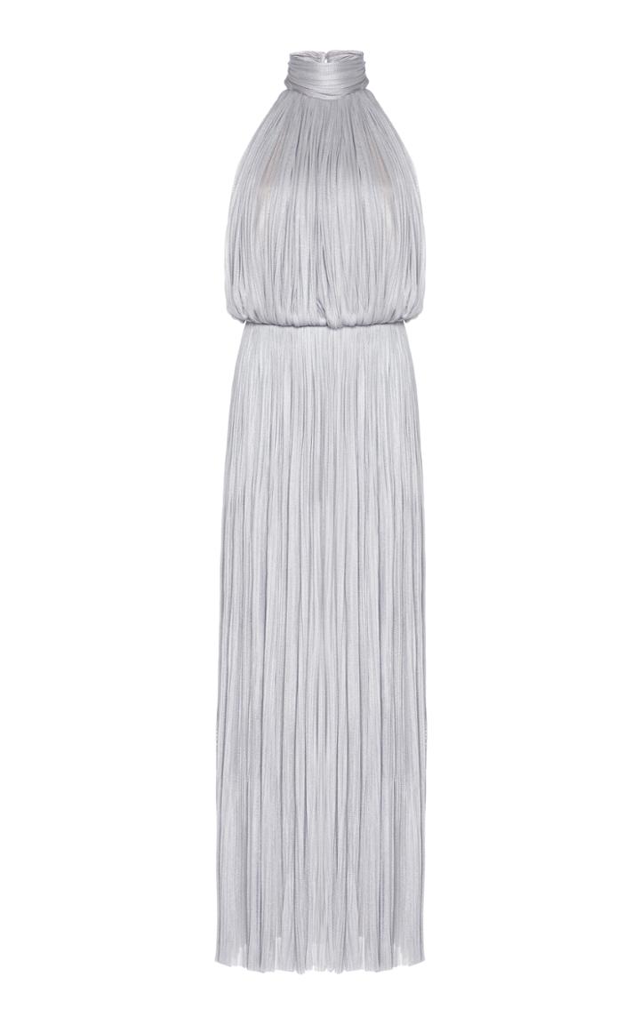 Maria Lucia Hohan Kayla Pleated Turtleneck Dress