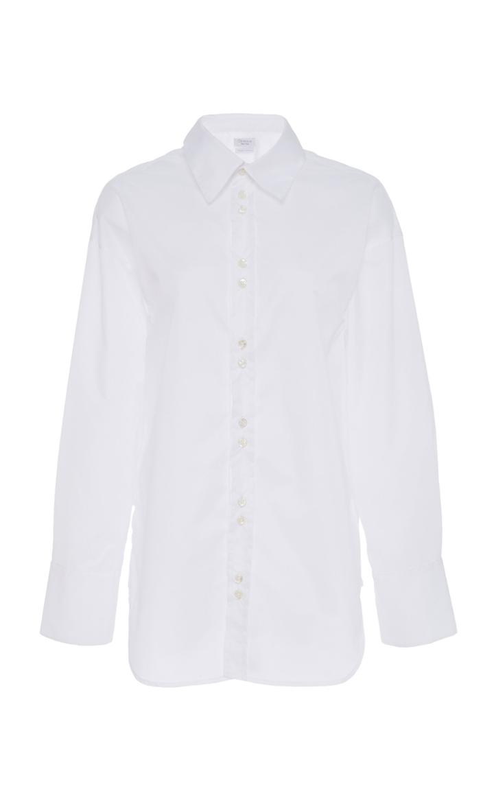 Deveaux Roden Collared Linen Top