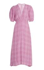 Faithfull The Brand Vittoria Checkered Midi Dress