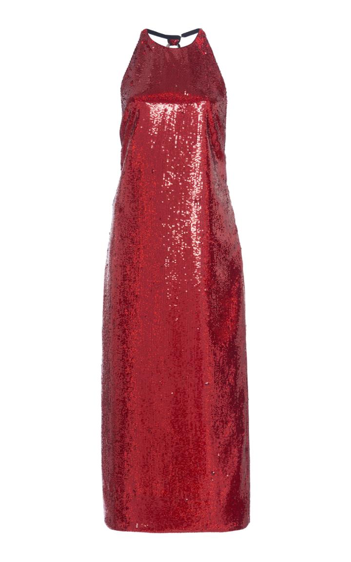 Moda Operandi N21 Sequined Chain-link Halter Dress