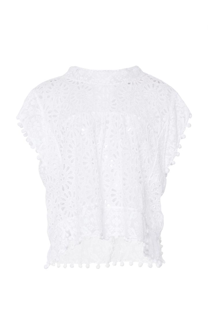 Isabel Marant Kery Floral Eyelet Top