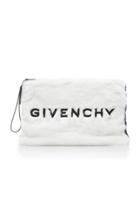 Givenchy Embroidered Faux-fur Pouch