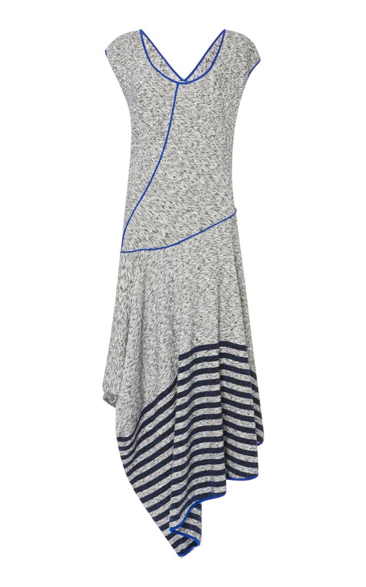 Loewe Scoop Neck Knit Jersey Dress