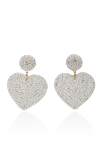Rebecca De Ravenel Cora White Earrings