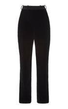 David Koma Velvet Cropped Trousers