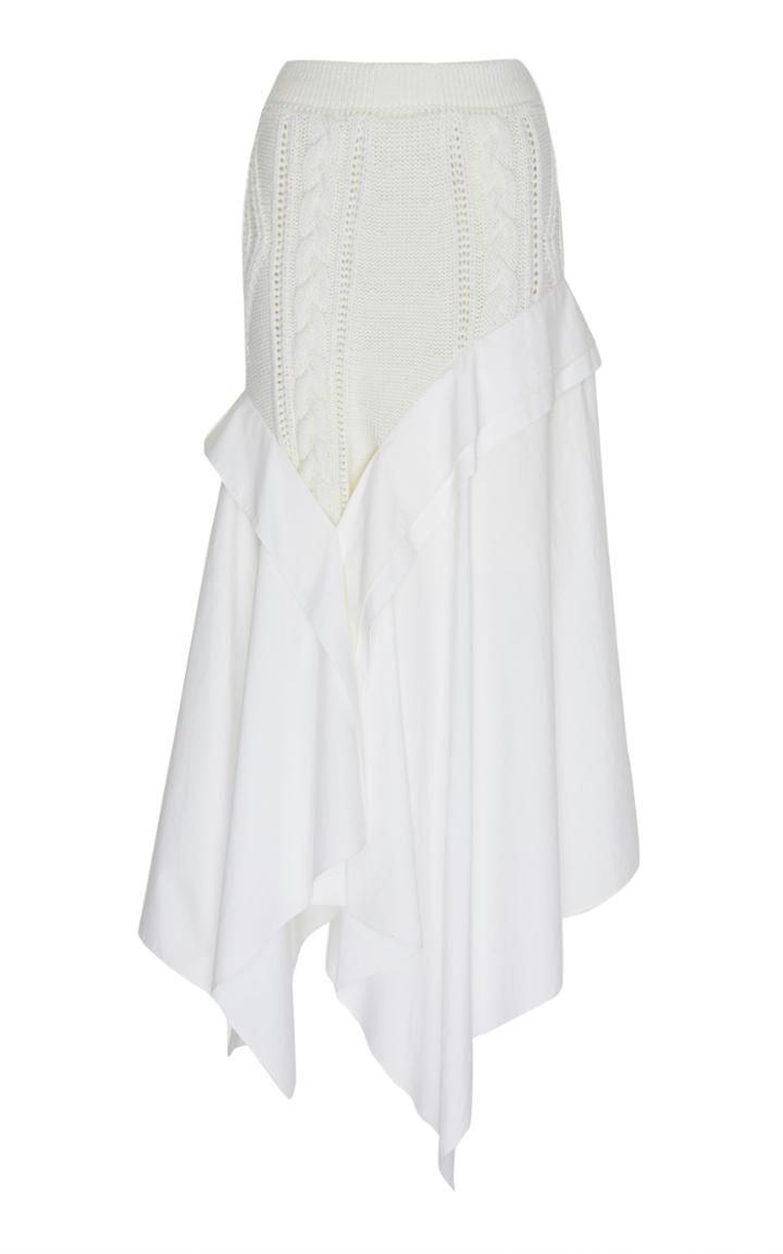 Loewe High-rise Cotton Wool Skirt