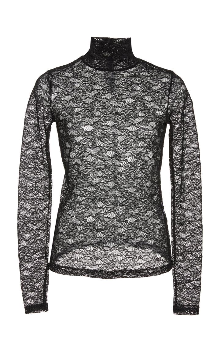 Moda Operandi Red Valentino Lace Turtleneck Top