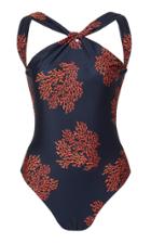 Moda Operandi Agua By Agua Bendita Camellia Coralina One Piece Size: Xs