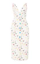 Carolina Herrera Confetti Column Midi Dress