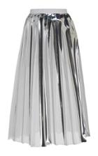 Ralph & Russo Silk Sheer Pleated Skirt