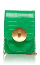 Marni Micro Cocco Saddle Lock Shoulder Bag