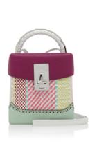 The Volon Great Lunch Box Woven Leather Shoulder Bag