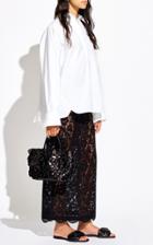 Moda Operandi Valentino Bow-detailed Oversized Cotton Poplin Shirt