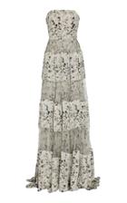 Noon By Noor Dion Silk Strapless Gown