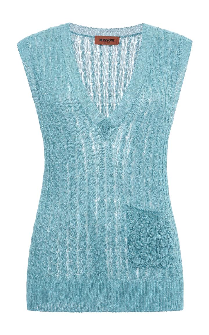 Moda Operandi Missoni Textured Sleeveless Sweater Vest Size: 42