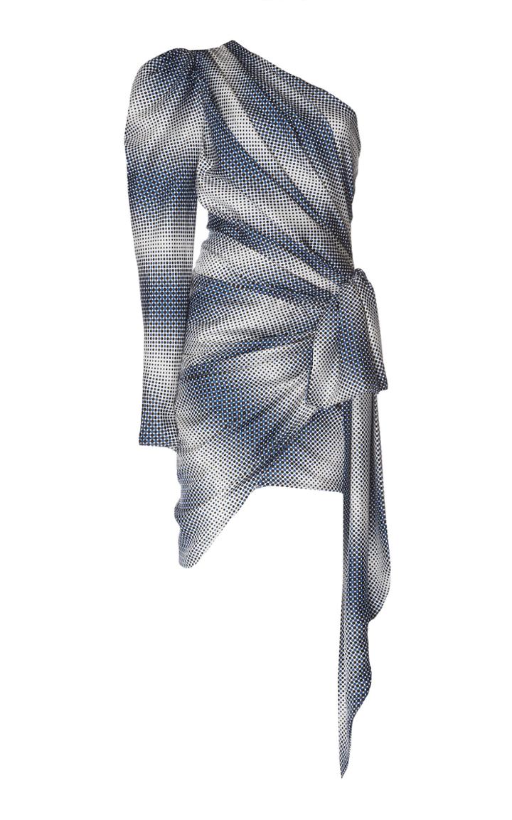Alexandre Vauthier Draped Silk Mini Dress