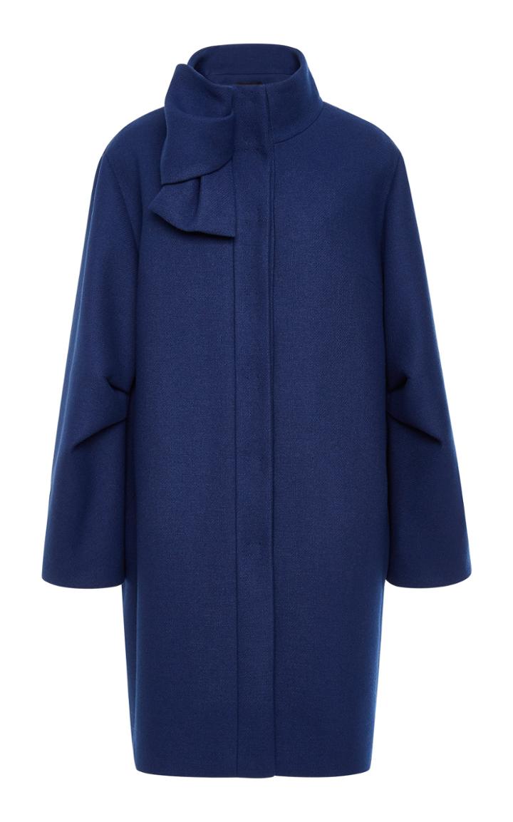Paule Ka Wool Bow Tie Coat