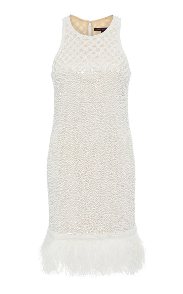 Joanna Mastroianni Sequin Embroidered Mini Dress