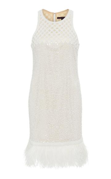 Joanna Mastroianni Sequin Embroidered Mini Dress