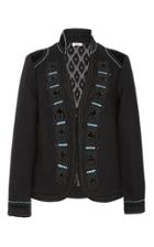 Talitha Velvet Embroidered Fitted Jacket
