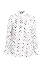 Balmain Polka Dot Silk Button-down Shirt