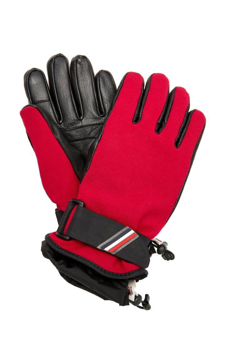 Moncler Genius Lambskin Paneled Ski Gloves
