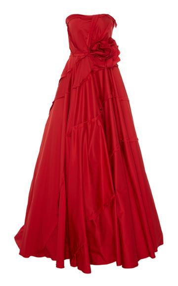 Jason Wu Collection Radzmir Strapless Tiered Satin Evening Gown