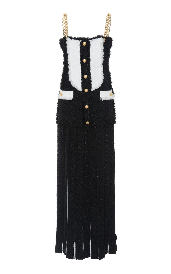 Balmain Chain Strap Long Dress