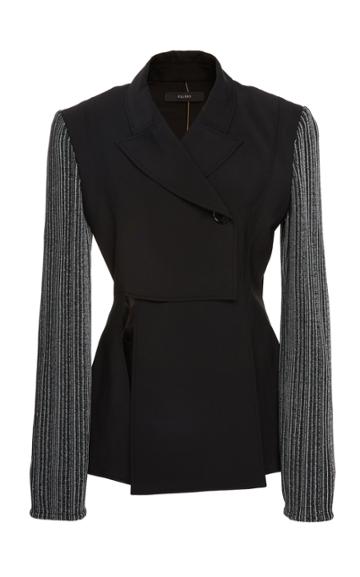 Ellery Prediction Cutout Wool-blend Jacket