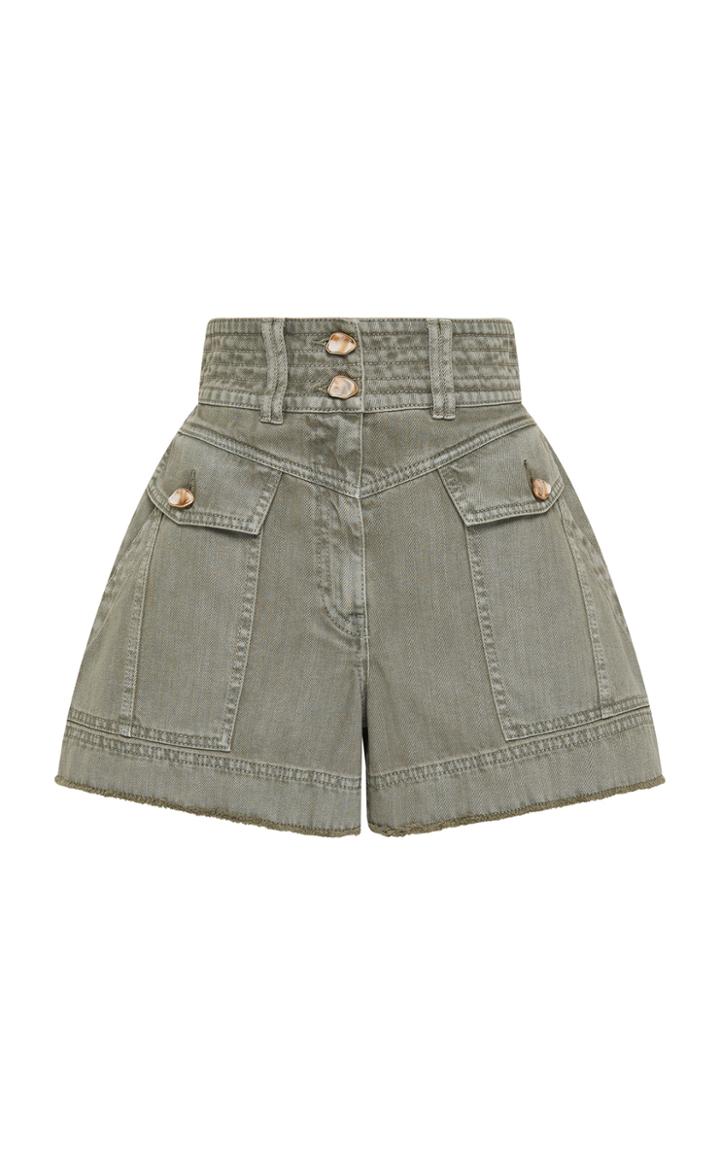 Moda Operandi Aje Darcel High-rise Denim Mini Shorts