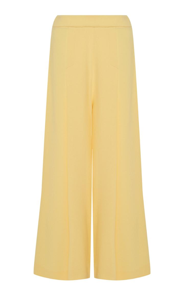 Emilia Wickstead Pacifica Pleated High-rise Wool Pants