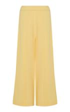 Emilia Wickstead Pacifica Pleated High-rise Wool Pants