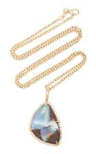 Sheryl Lowe 14k Yellow Gold And Boulder Opal Necklace