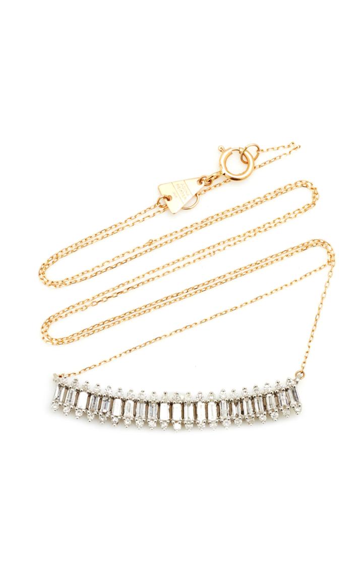 Adina Reyter Large Stack 14k Yellow Gold Diamond Necklace