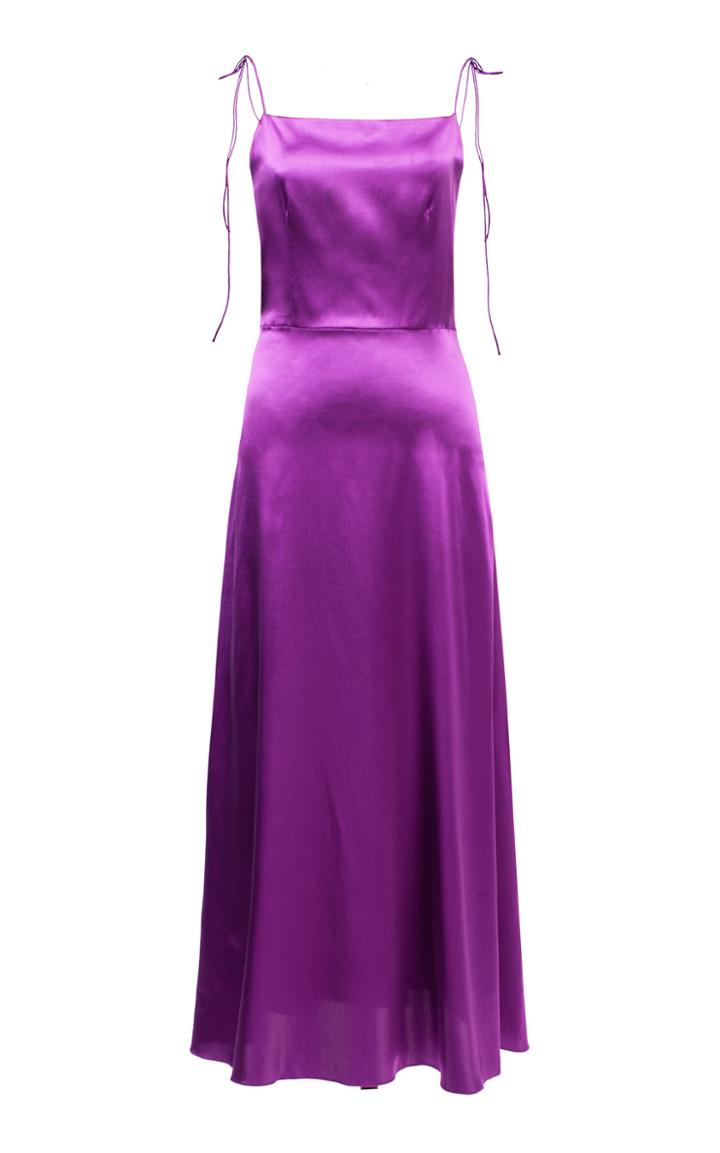 Moda Operandi Lake Studio Silk Midi Dress Size: 40
