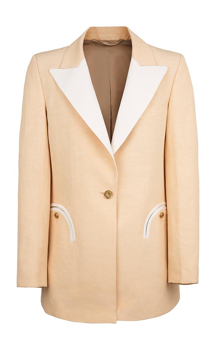 Moda Operandi Blaz Milano Chips Everyday Contrasted Single-breasted Blazer Size: 00