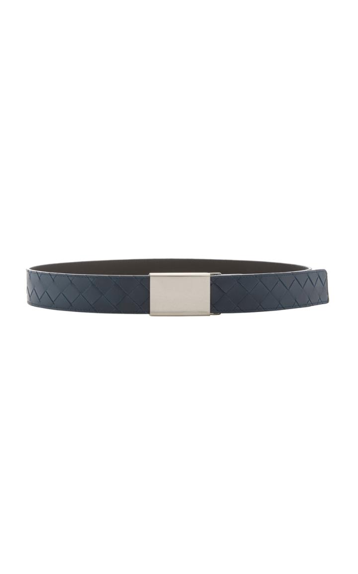 Bottega Veneta Plaque Intrecciato Leather Belt