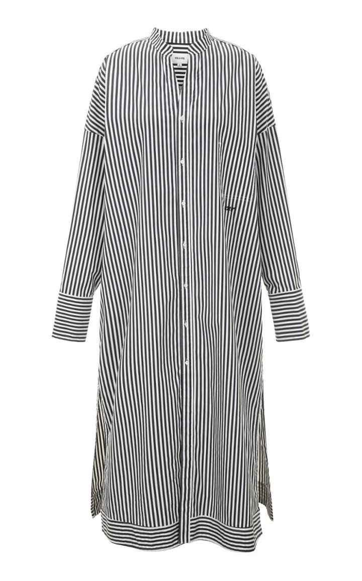 Moda Operandi Vis A Vis Striped Cotton T-shirt Dress Size: 1
