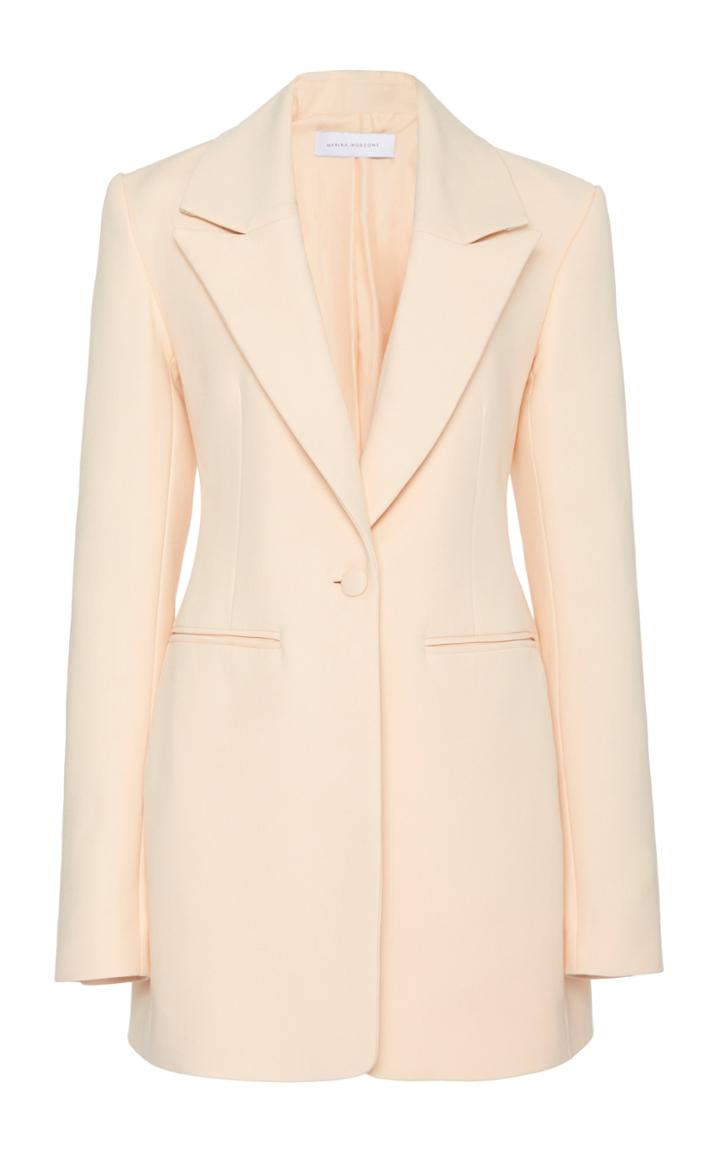 Marina Moscone Oversized Cotton-blend Blazer