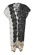 Fausto Puglisi Contrast Macrame Lace Coat