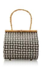 Cult Gaia Via Bamboo And Raffia Tote